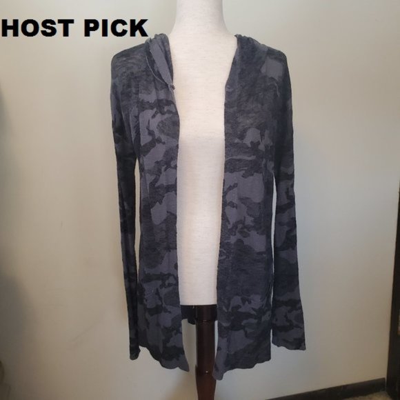 Maurices Sweaters - Maurices Camouflage Black and gray Cardigan